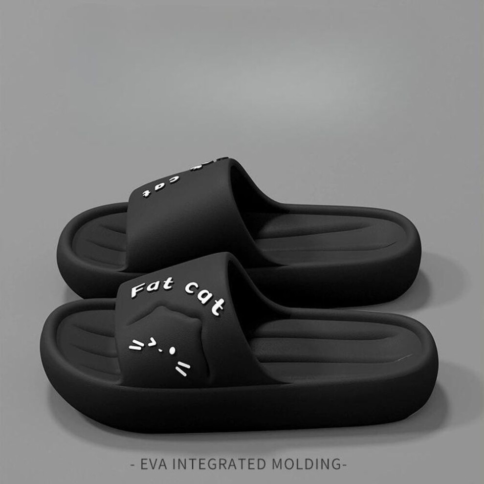 (black, 40-41) Eva Slippers For Women In Summer, New Home Indoor Odor Proof Bathroom Shower Slippers, Anti Slip Household Cool Slippers For Men