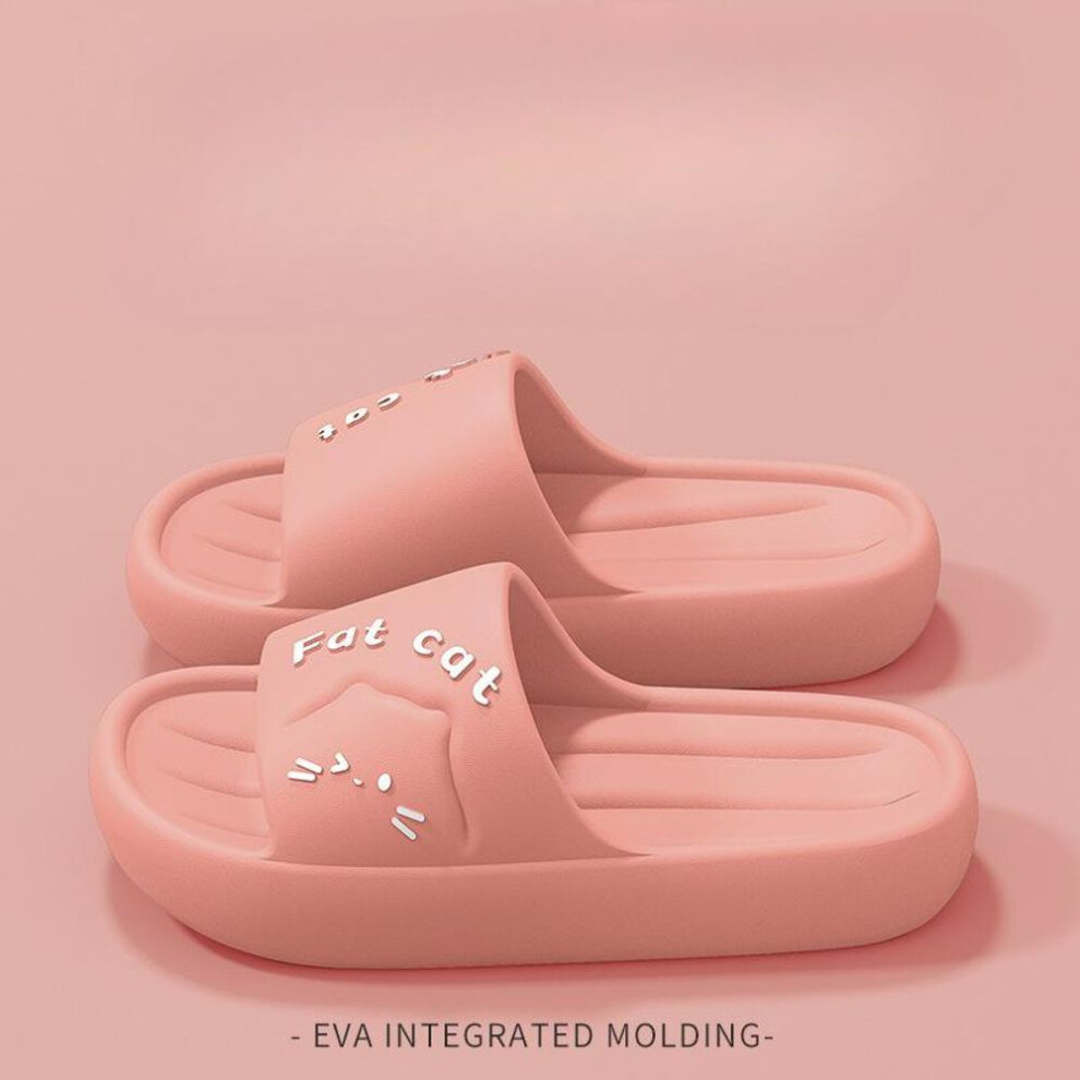 (pink, 38-39) Eva Slippers For Women In Summer, New Home Indoor Odor Proof Bathroom Shower Slippers, Anti Slip Household Cool Slippers For Men
