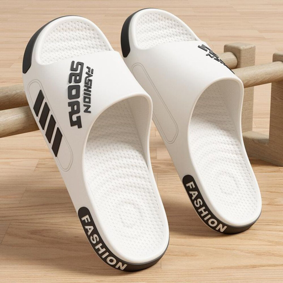 (white, 42-43) Eva Slippers For Women In Summer, New Home Indoor Odor Proof Bathroom Shower Slippers, Anti Slip Household Cool Slippers For Men