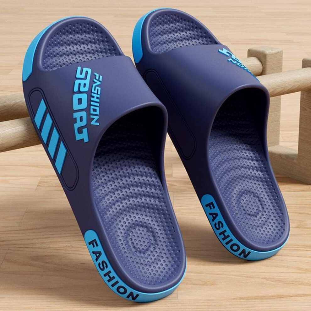 (navy blue, 36-37) Eva Slippers For Women In Summer, New Home Indoor Odor Proof Bathroom Shower Slippers, Anti Slip Household Cool Slippers For Men