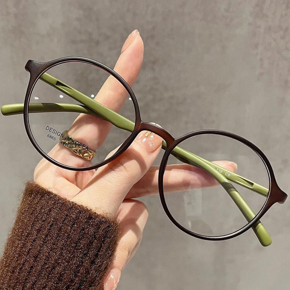 (green, +2.5) Business Computer Eyeglass New Reading Glasses Women Gift Decoration Fashion Trend Prescription Eyewear Presbyopia Hyperopi +1.0