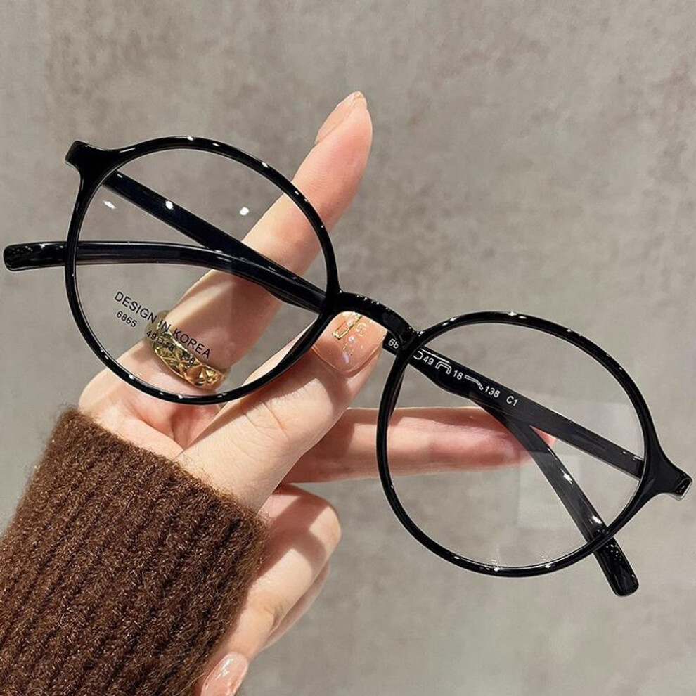 (black, +1.5) Business Computer Eyeglass New Reading Glasses Women Gift Decoration Fashion Trend Prescription Eyewear Presbyopia Hyperopi +1.0