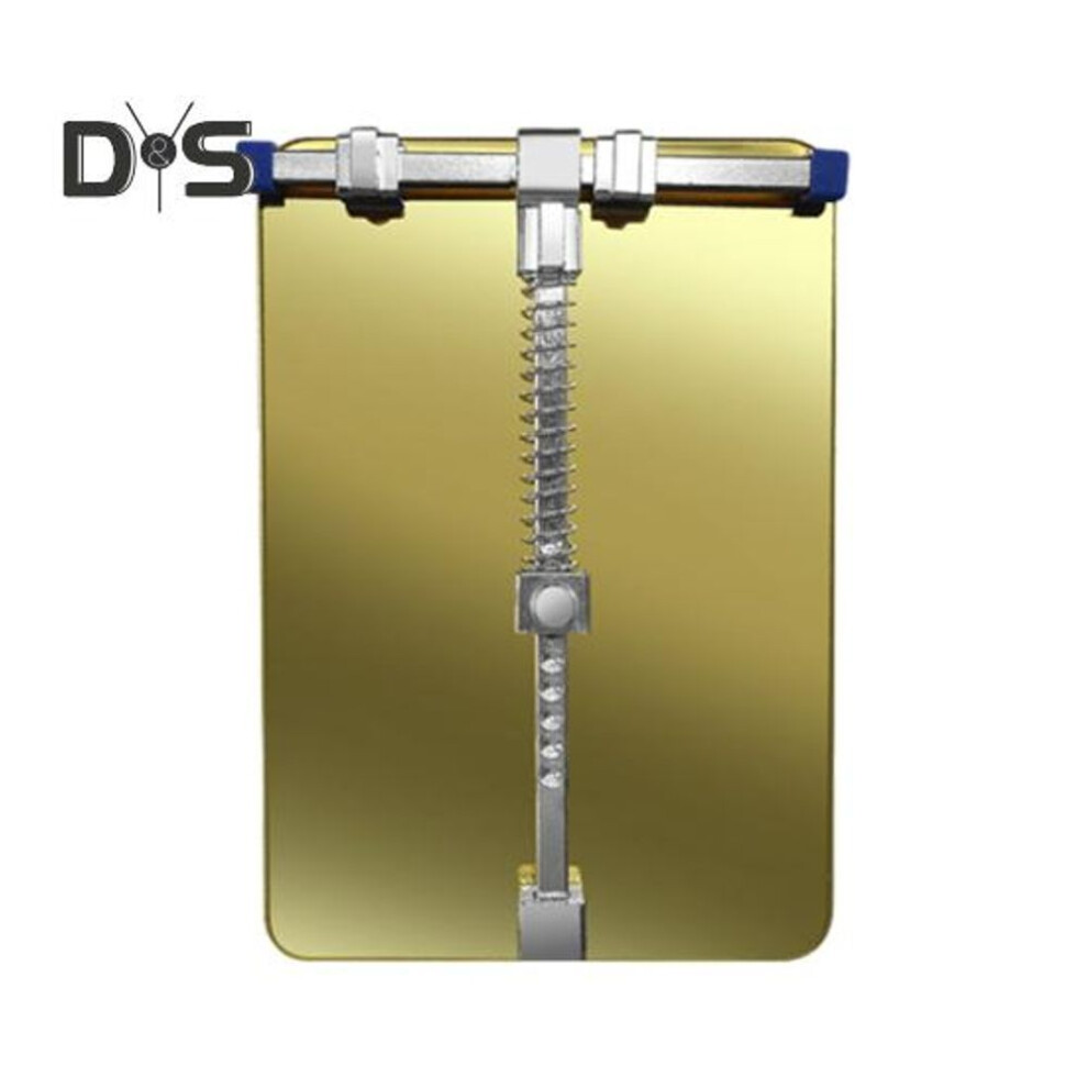 (golden) PCB Circuit Board Holder Stainless Steel Motherboard Soldering Platform Jig Bracket Universal Circuit Board Fixture Clamp for Electronic Repair
