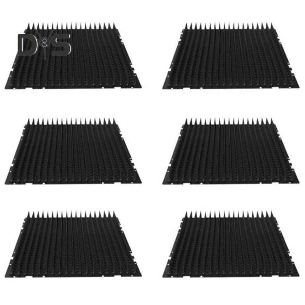(black, 6pcs) 6/12 Pcs Cat Scat Mat Pet Deterrent Mat With Spike Pet Training Mat For Keeping Cats Dogs Away From Plants Furniture Indoor Outdoor Use
