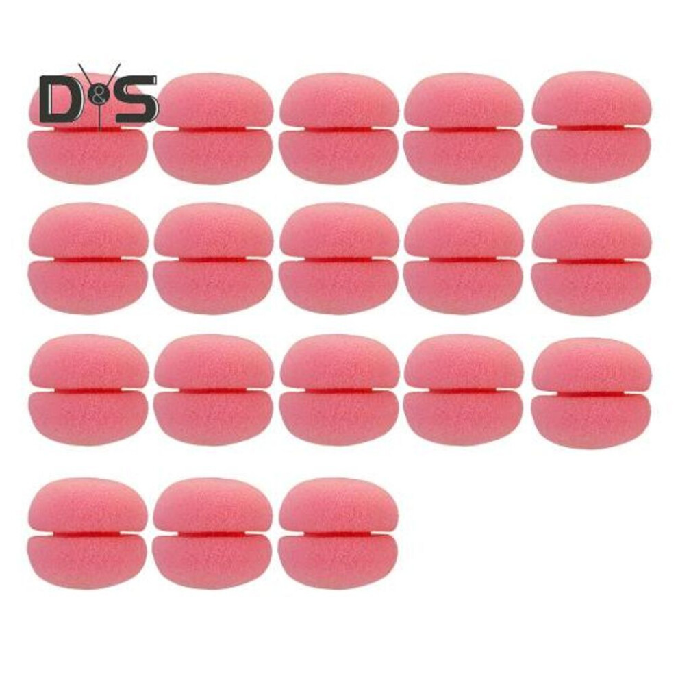 (pink, 18pcs) 6/12/18/24pcs/set Hair Curler Sponge Ball No Heat Women Overnight Sleeping Hair Roller Lazy Girls Wet Dry Short Long Hair Curling Styling Tools
