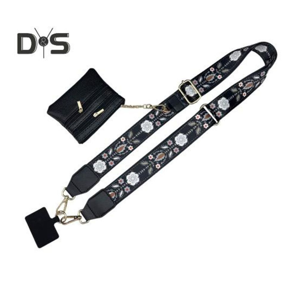 (as the picture, 5) Coin Purse with Mobile Phone Strap Prevent Loss Mini Card Holder Neck Hanging Strap with Wallet Adjustable Length Shoulder Bag for Keys Cards Lipstick