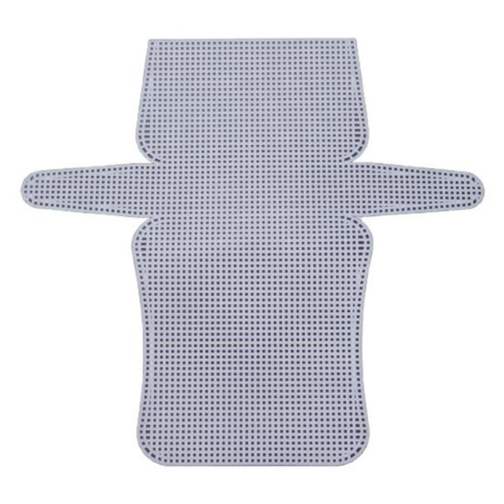 (as the picture, L) Anti-break Crocheting Bag Canvas Sheet White Practical Cross Stitch Needlepoint Embroidery Knitting Purse Plastic Plate