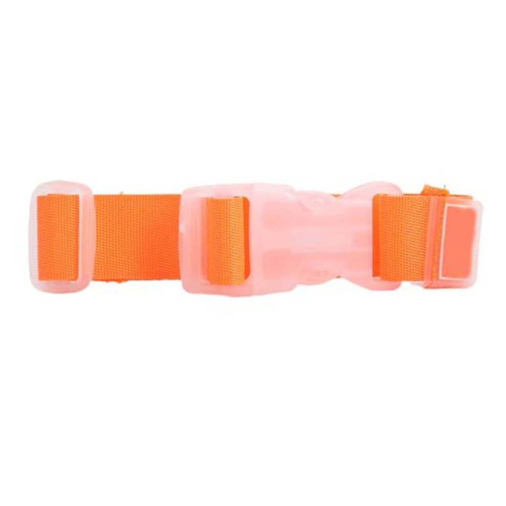 (orange) Adjustable Travel Bag Strap Secure Luggage Portable Nylon User-friendly Minimalistic Suitcase Buckle