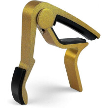 Quick Release Guitar Capo for Acoustic, Electric Guitar, Ukulele, Bass, Mandolin, Banjo (Gold)