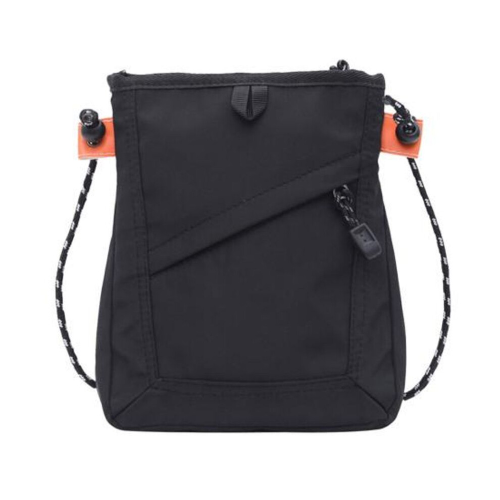 (black) Stylish Unisex Crossbody Bag With Wide Shoulder Strap Trendy Versatile Storage Solution Pouch For Students Professionals