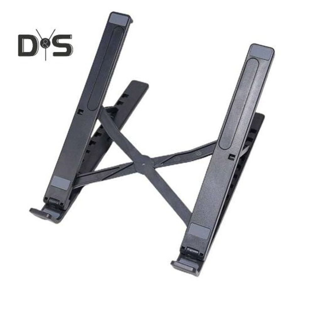 (black, A) Laptop Stand Portable Notebook Holder Strong Load-bearing Height Adjustable Foldable Design Notebook Mount Computer Stand