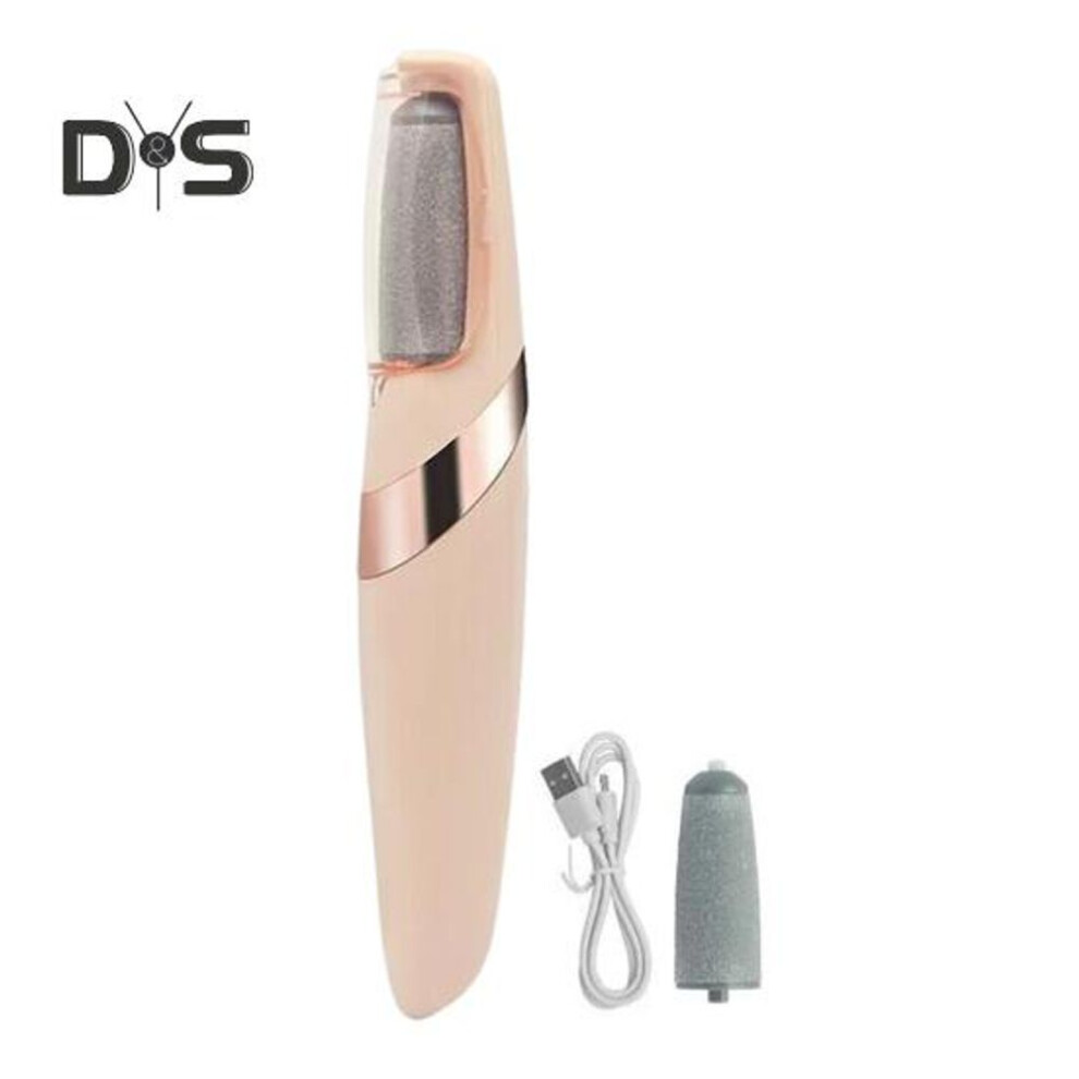 (pink) Electric Callus Remover For Feet Rechargeable Pedicure Wand With Coarse Abrasive Particles Cordless Pedicure Tool For Smooth Heels And Skin