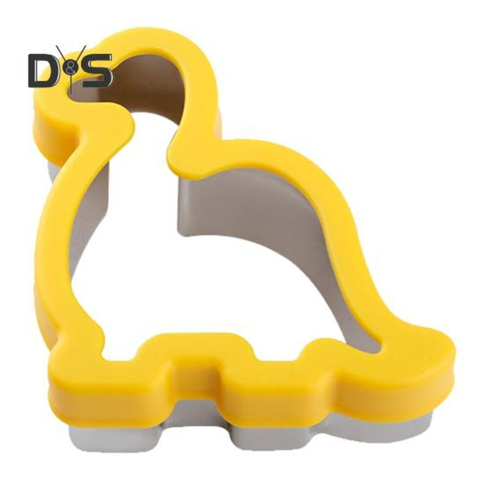 (as the picture, Dinosaur) Sandwich Cutting Mold Creative Heart Star Round Square Dinosaur Shaped Baking Pancake Maker Food Grade Non-sticky Stainless Steel Toast Bread