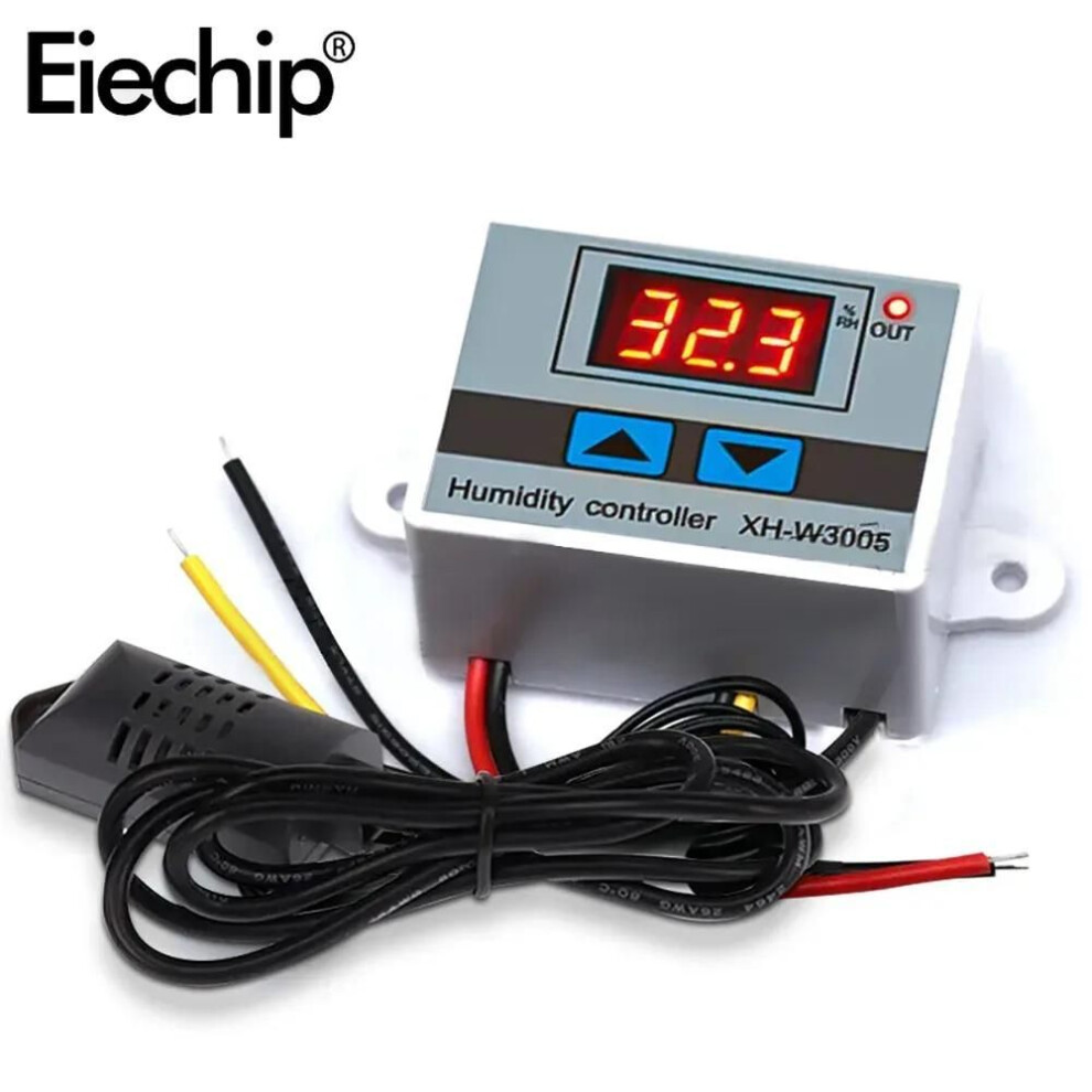 (110-220V) 110v 220v 12v W3005 Digital Humidity Controller Instrument Humidity Control Switch Hygrostat Hygrometer Sht20 Humidity Sensor