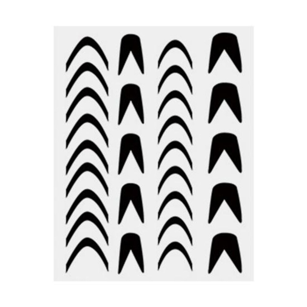 (F) Nail Tool Stamping Plate Creative Eco-friendly Art Stencils Template