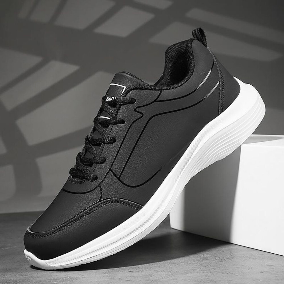(black,white, 43) Versatile Sports Shoes: Large-Size Casual, Travel & Running Footwear