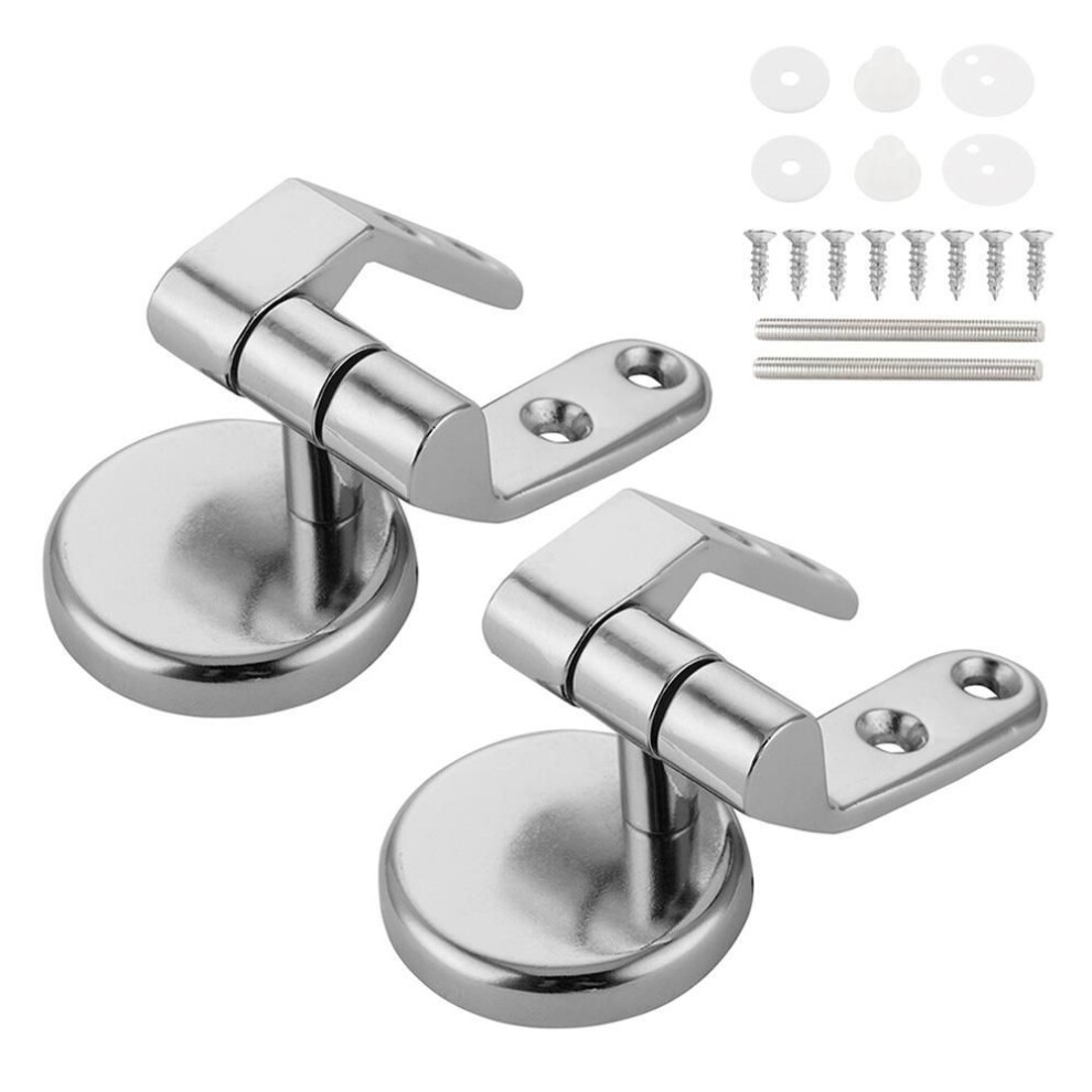 Stainless Steel Toilet Seat Hinge Universal Adjustable Replacement Flush Toilet Cover Mounting Connector Bathroom Accessories
