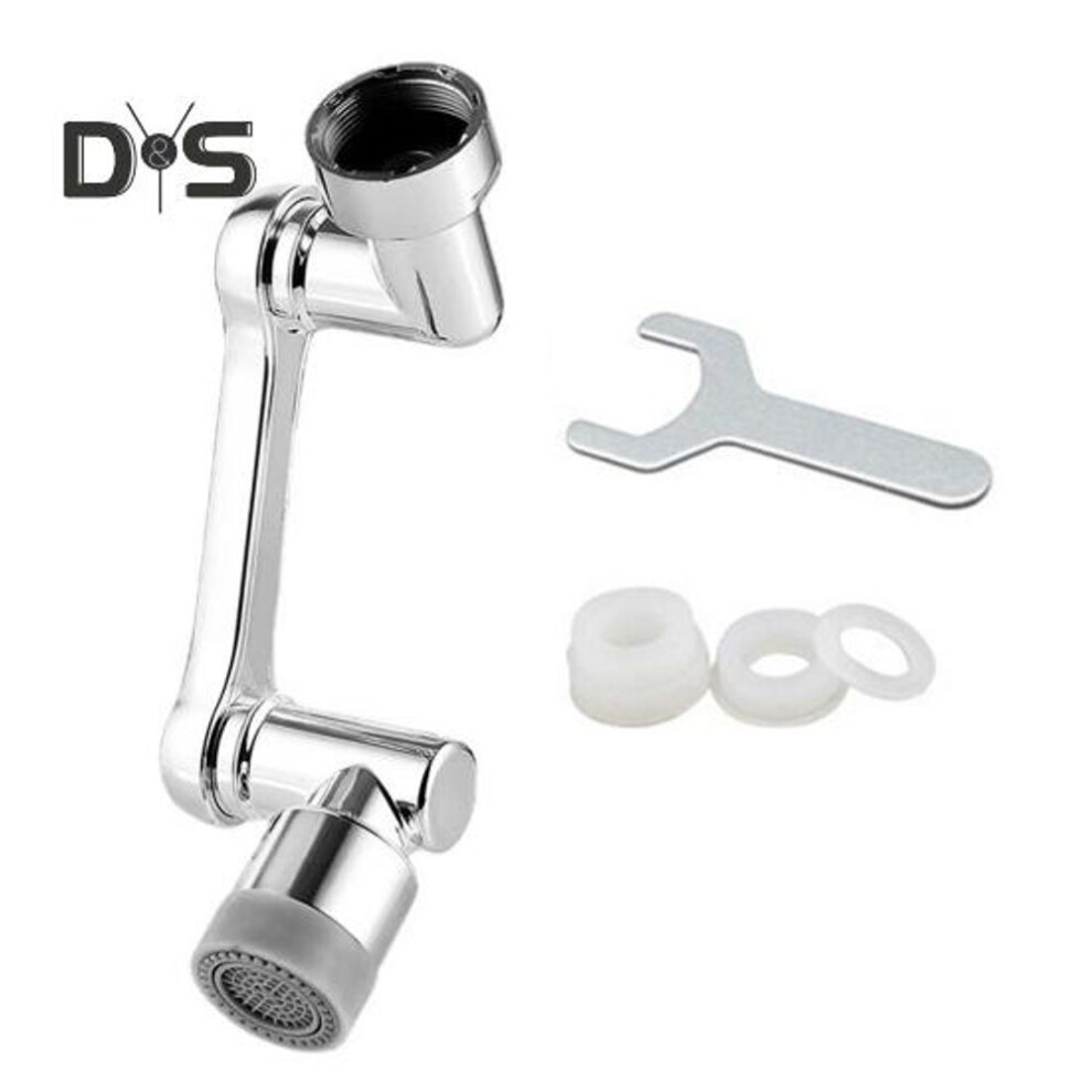 Rotating Faucet Extender Alloy Design Dual Water Mode 1080 Degree Rotating Arm Kitchen Bathroom Sink Aerator Attachment