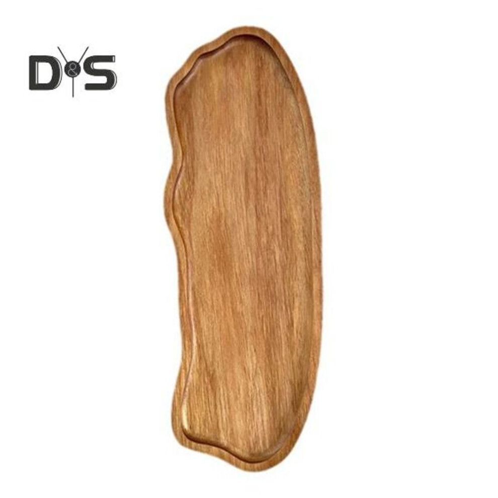 (as the picture, L) Wooden Tea Coffee Tray Cloud-shaped Fruit Dessert Candy Plate For Tea Coffee Cup Breakfast Plate Jewelry Cosmetics Organizer