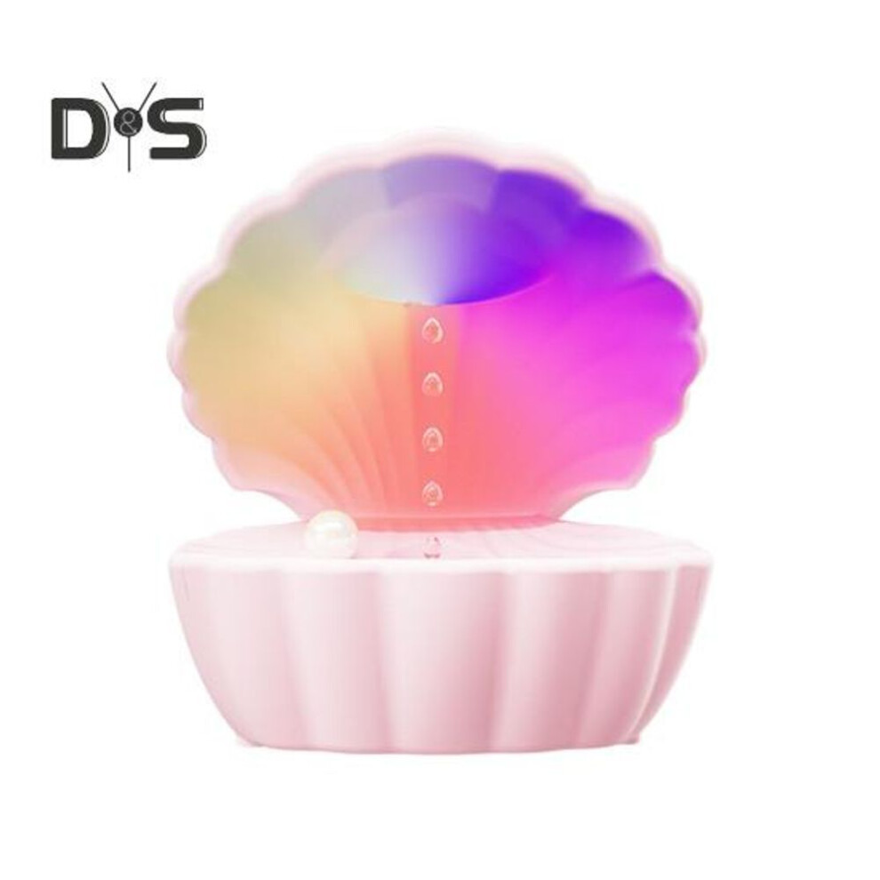 (pink) Anti-gravity Humidifier Cool Mist Humidifier With Bluetooth-compatible Speaker 550ml Water Tank Water Drop Humidifier With Night Light