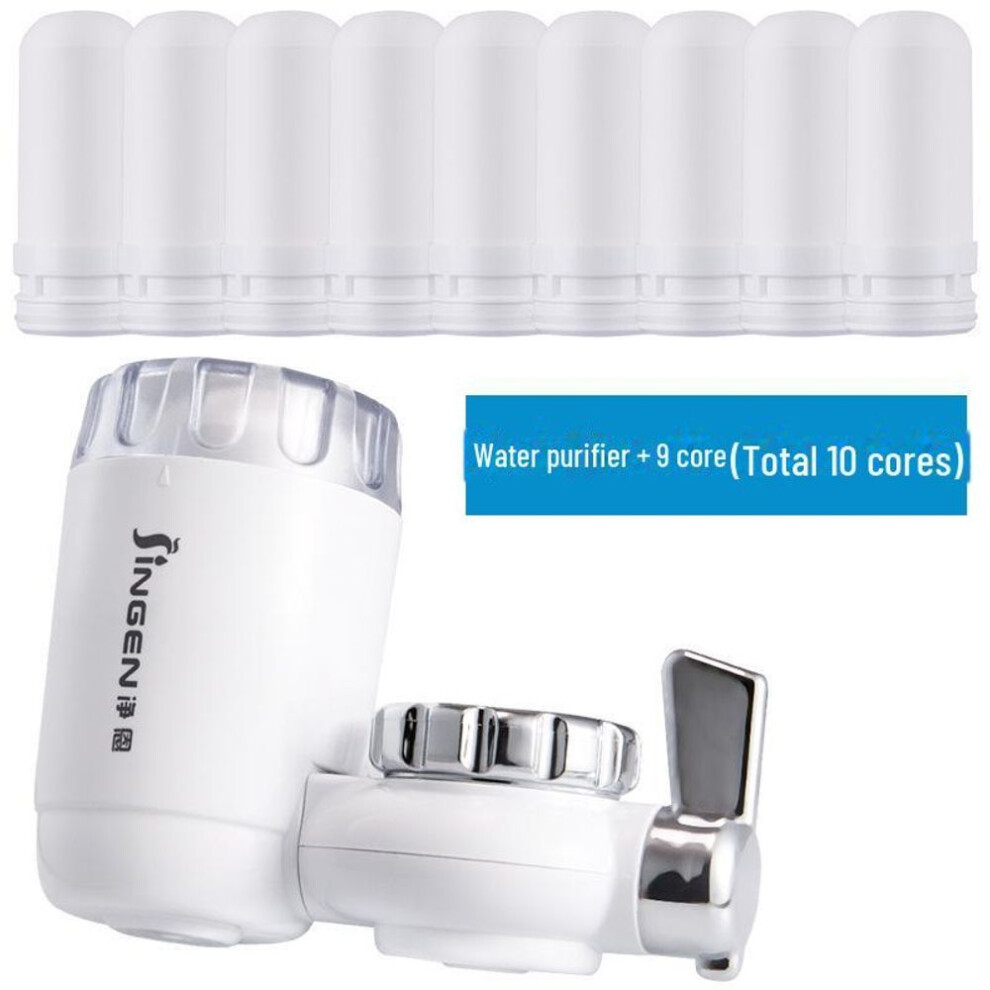 (as the picture, 1 water purifier + 9 cartridges for free) Jingen JN-18 Kitchen Faucet Water Purifier and Pre-Filter System