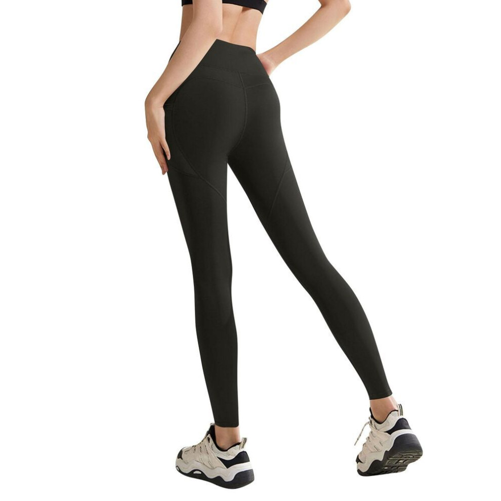 (black, XL) Women's Yoga Pants Leggings For Women High Waist Yoga Pants Workout Leggings Tights