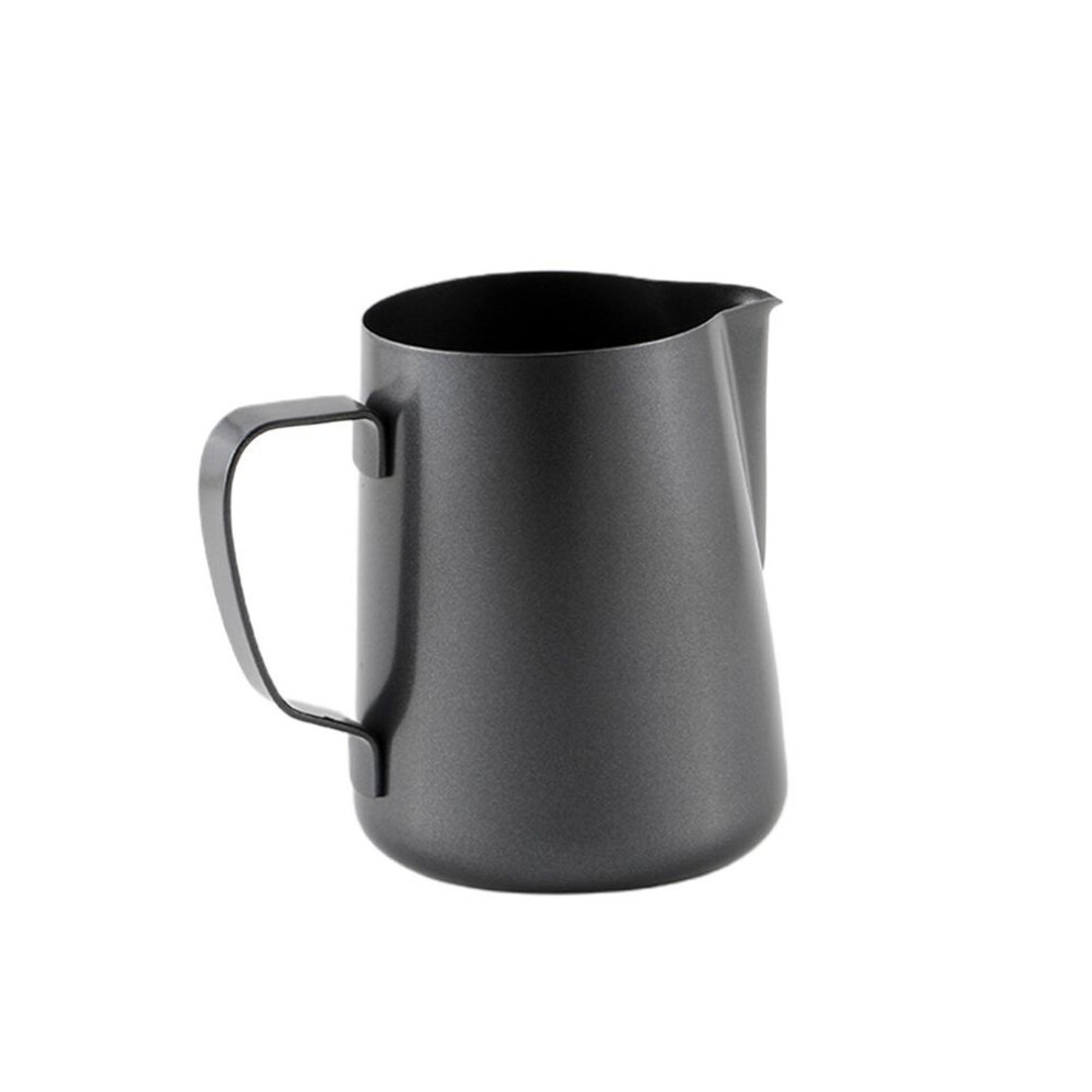 (black) Sw Stainless Steel Milk Frothing Pitcher Coffee Cup Frother Jug For Latte Art