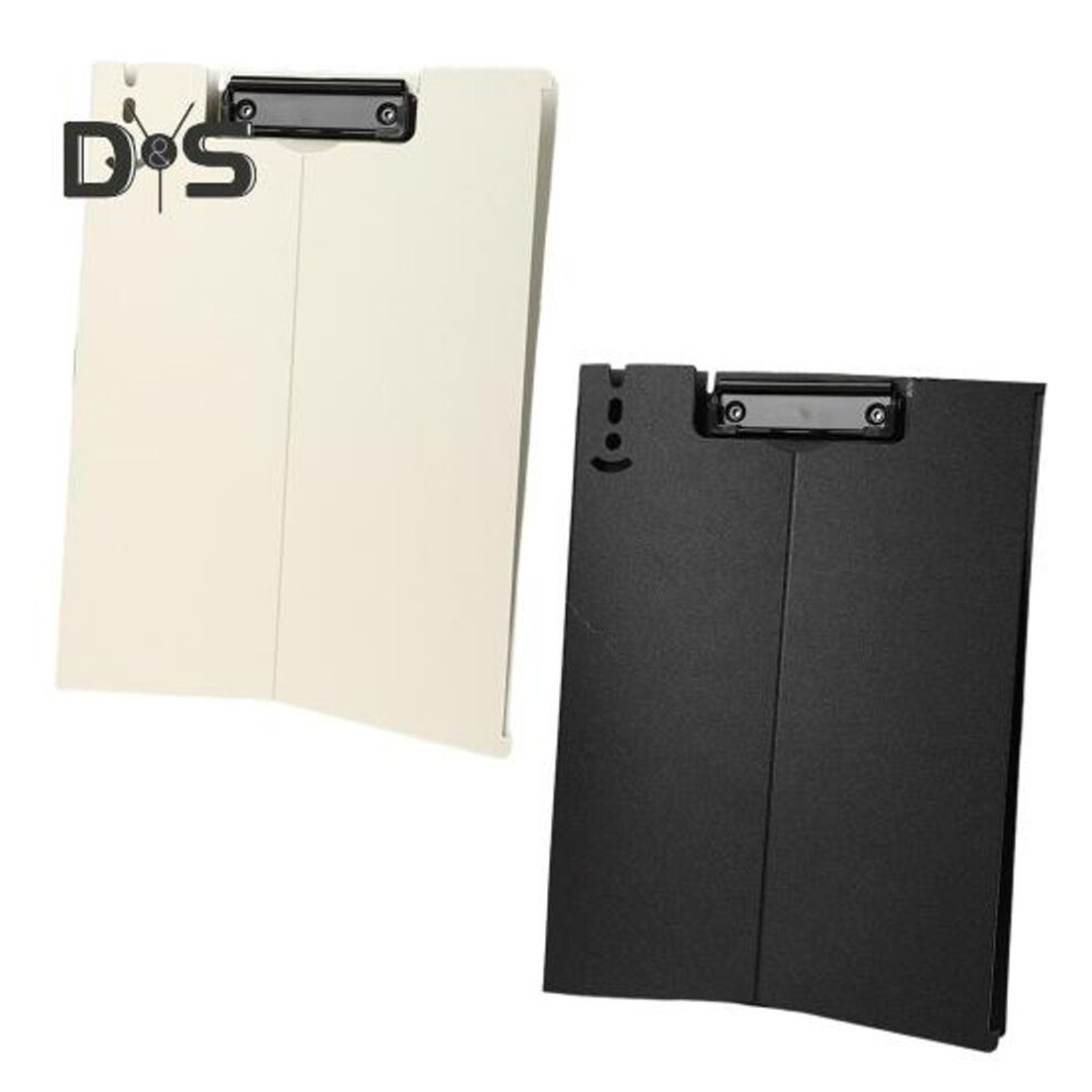 2pcs A4 Clipboard Clip Folder Hard Board Document Holder Vertical Plate Clamp Waterproof Horizontal Folding Clipboard Hole Design File Management Tool