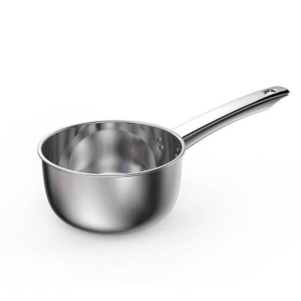 (18cm) Thicken Water Scoop Rustproof Milk Pot Household Stainless Steel Water Ladle  Soup