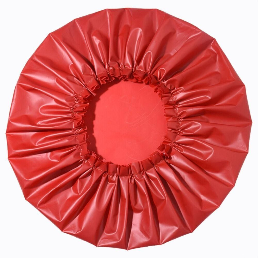 (red) Eva Shower Cap Large Size Spa Cap Bonnet   Bathroom