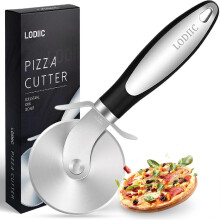 (As show, One size) Pizza cutter, pizza roller made of stainless steel, high-quality cutting knife - effortlessly cuts pizza into serveable pieces - handy pizza cutter wi