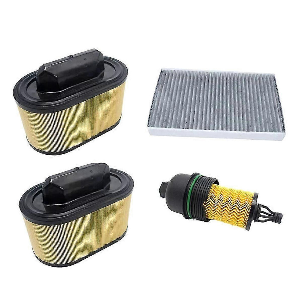 (As Show, One Size) Compatible With Maserati Ghibli Levante Quattroporte 3.0L Air Filte Oil Filter 4909775776034