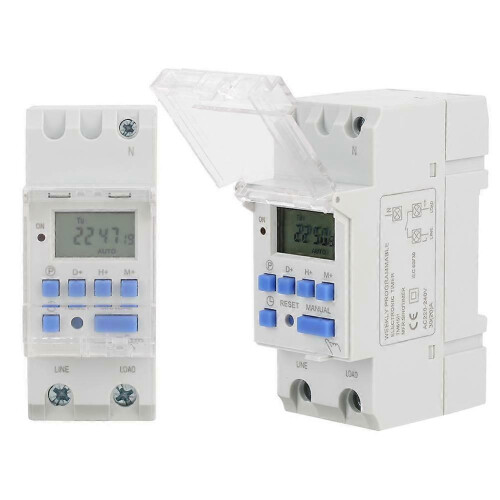(As show, One size) TM615H-2 Weekly Programmable Digital LCD Timer Time Control Switch 220VAC