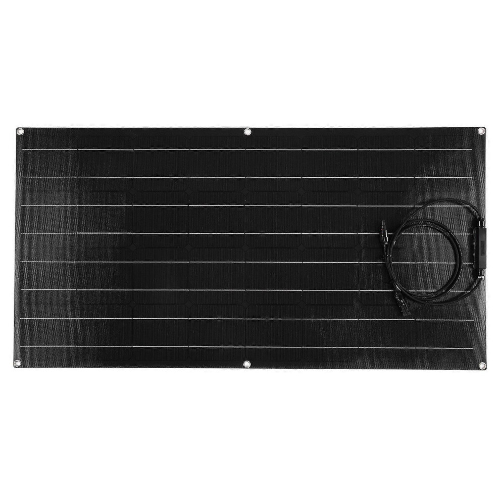 (As Show, One Size) Flexible Solar Panel Monocrystalline Bendable Battery Charger System For Rv Boat Car 100W 18V 6909775536230