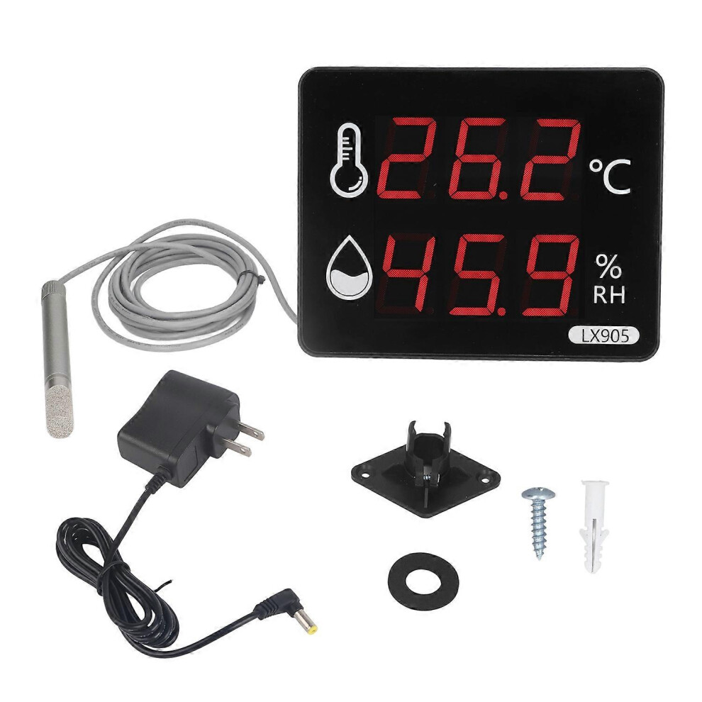 (As Show, One Size) Thermometer Hygrometer Temperature Humidity Meter 100Â240V For Home Industry 6909775602157