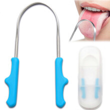 (As show, One size) Tongue Scraper with Case,Stainless Steel Tongue Cleaner Fights Bad Breath for Adults Oral Care