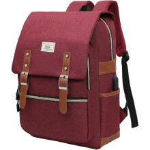 (As show, One size) College Bag Fits up to 15.6 Laptop Casual Rucksack Waterproof Business Travel School Backpack Daypacks with USB Unisex