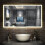 AICA LED Bathroom Mirror with Bluetooth, Demister Pad 1600X800mm 3