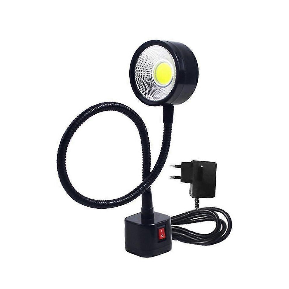(As Show, One Size) Led Work Light Magnetic Base Flexible Gooseneck Lamp 220V 5W Compatible With Lathe Milling Drill Press Industri 4909775629422