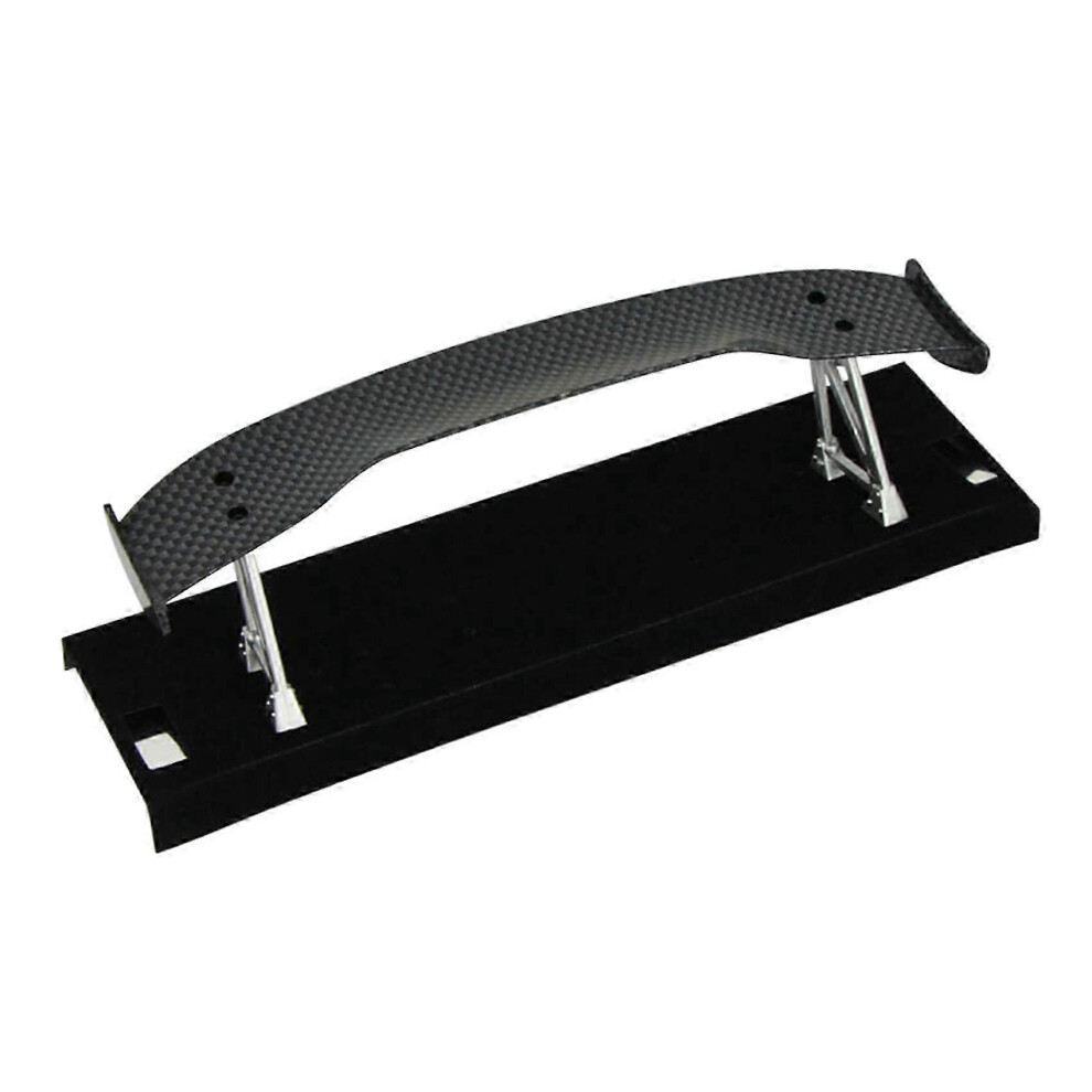 (As Show, One Size) Carbon Fiber Tail Wing Rear Spoiler Compatible With 1/10 Rc Drift Car On-Road Car Upgrade Parts 4909775628913
