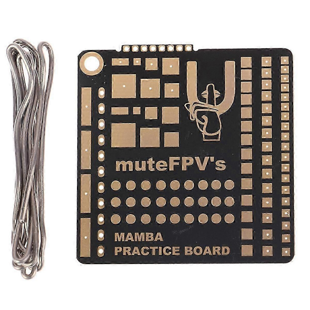 (As Show, One Size) Diy Soldering Practice Board Compatible With Fpv Beginner New Pilots Improving Soldering Level Diy Parts 49X49x1.6mm 4909775542745
