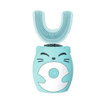 (As show, One size) Children'S U-Shaped Electric Toothbrush Ultrasonic Usb Rechargeable Cleaner Smart Baby Toothbrush Soft Bristles
