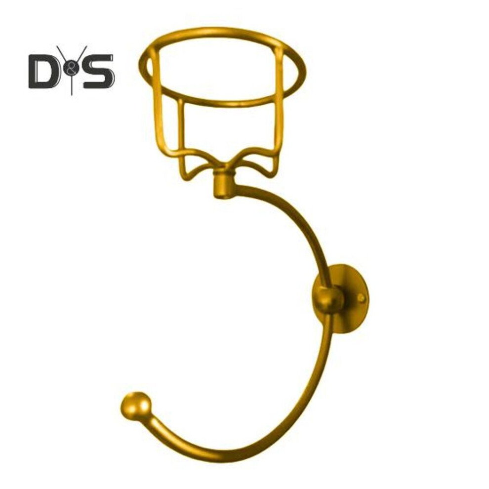 Hand Towel Hanger with Vintage Candle Holder Bathroom Easy to Install Wall Mount Towel Hook Rustic Candle Holder Decor