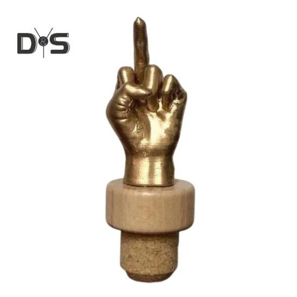 (as the picture, 1pc) Funny Middle Finger Wine Stopper Vacuum Sealer For Wine Bottles Reusable Beverage Bottle Stopper Wine Preservation Tool Prank Gift For Wine Lovers