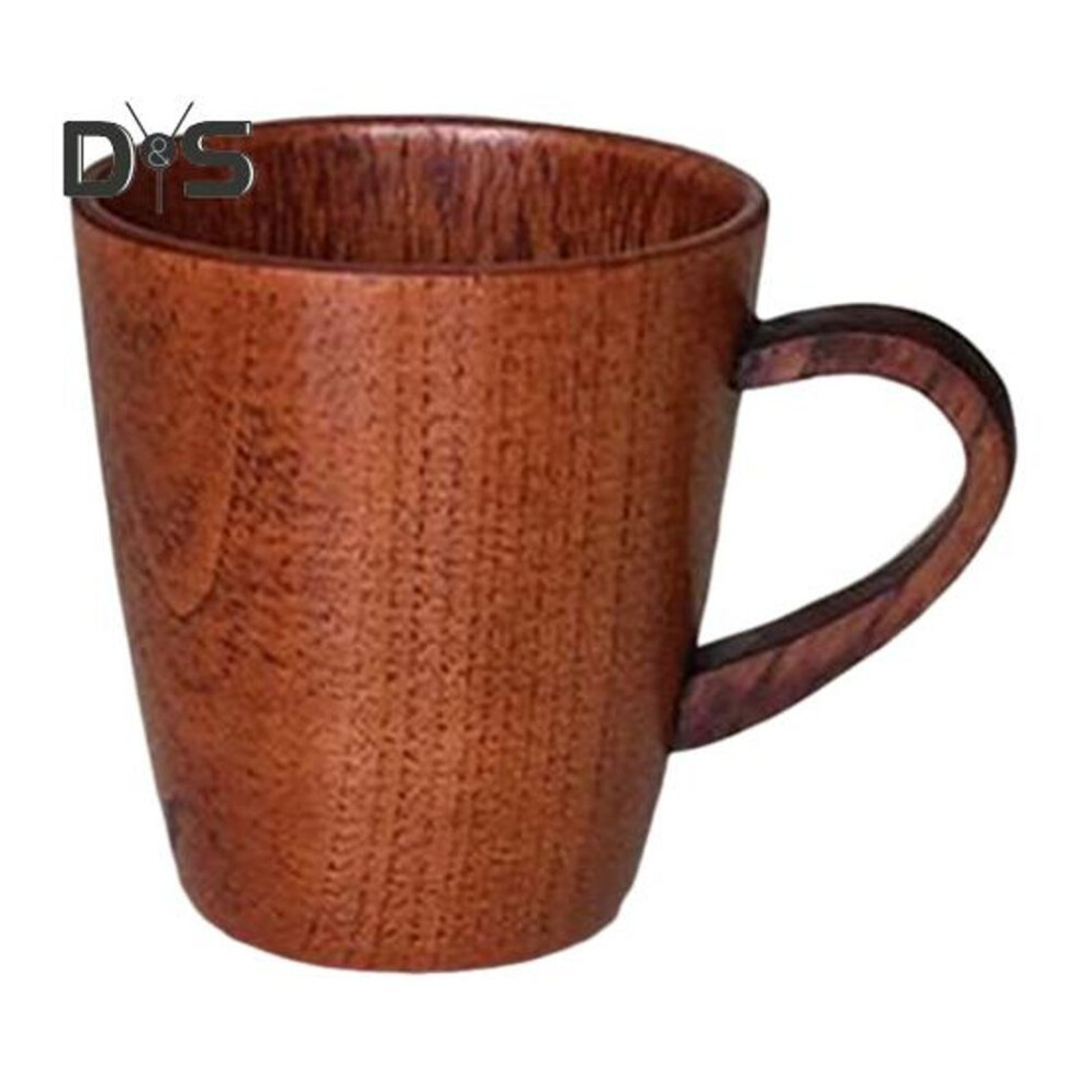 (as the picture, J) Wooden Water Cup Teacups Coffee Mug Vintage Drinking Cup For Tea Wine Handcrafted Natural Wood Drinkware Gifts For Tea Lovers