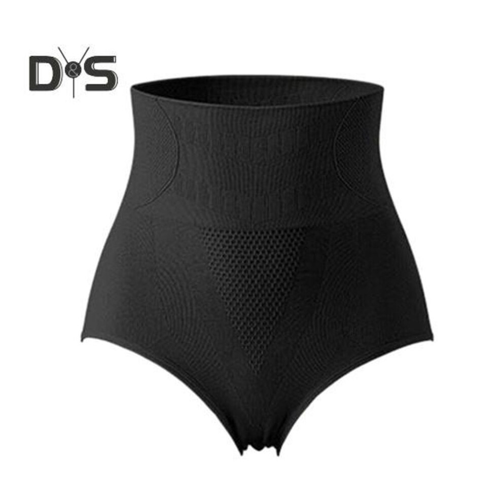 (black) Women Panties High Waist Tummy Control Slimming Butt Lift Solid Color Soft Breathable Elastic Anti Septic Plus Size Lady Underpants Briefs Underwear
