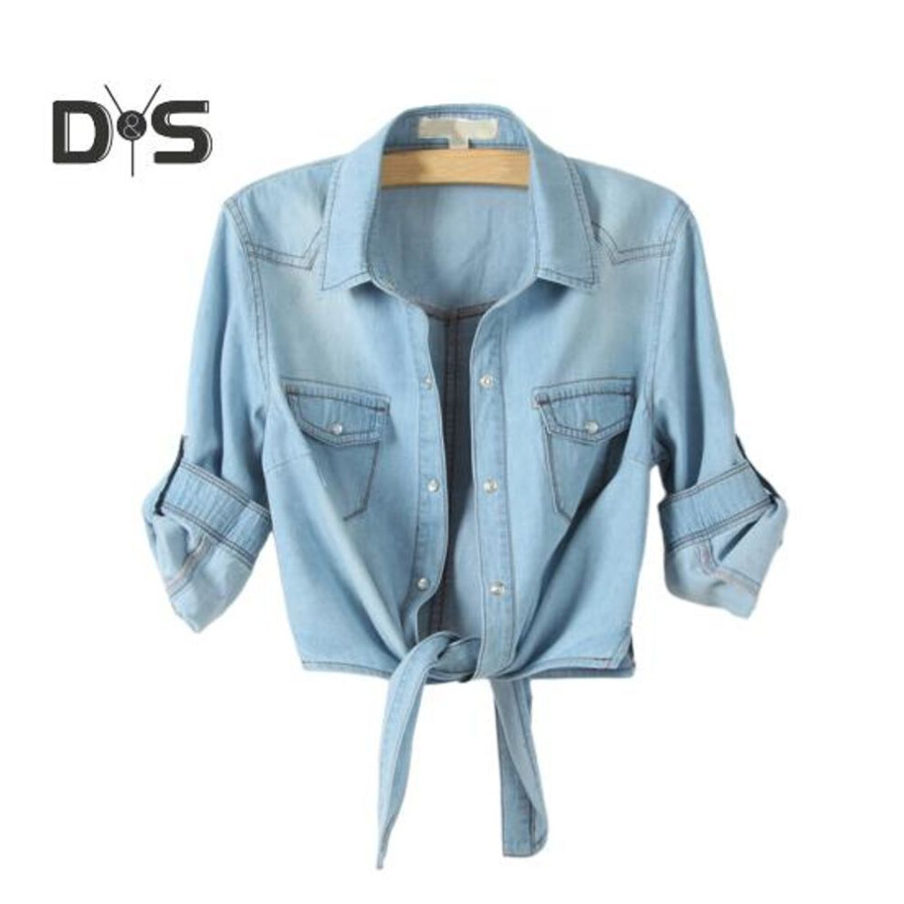(light blue, S) Women Short Coat Turn Down Collar Half Sleeve Single Breasted Lace Up Solid Color Patch Pockets Streetwear Loose Cardigan Lady Jacket