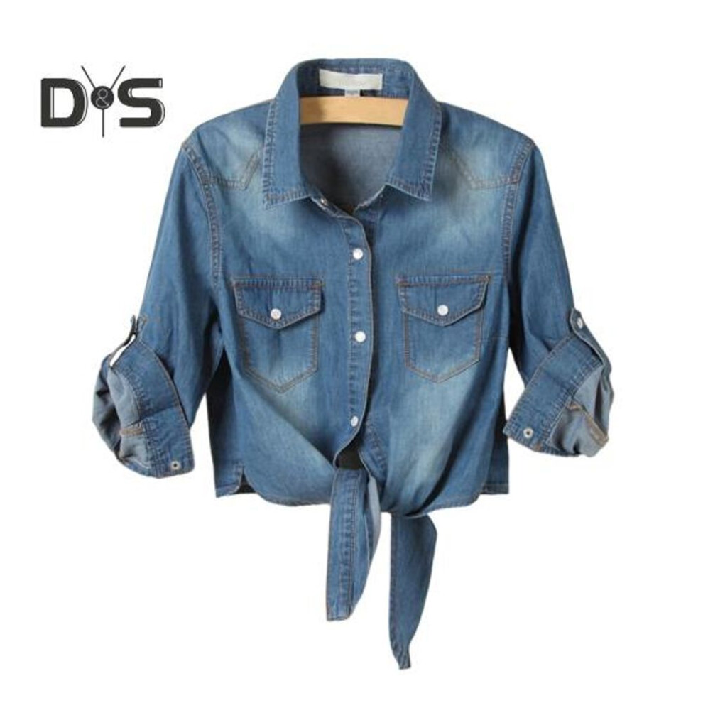 (dark blue, M) Women Short Coat Turn Down Collar Half Sleeve Single Breasted Lace Up Solid Color Patch Pockets Streetwear Loose Cardigan Lady Jacket