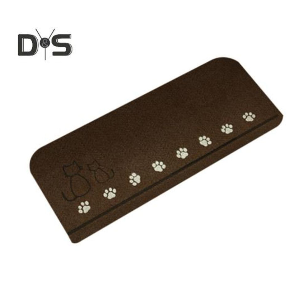 (coffee) Step Mat Cartoon Pattern No Residue Easy Installation Anti-Slip Surfaces Floor Mat Wooden Stair Protection Pad