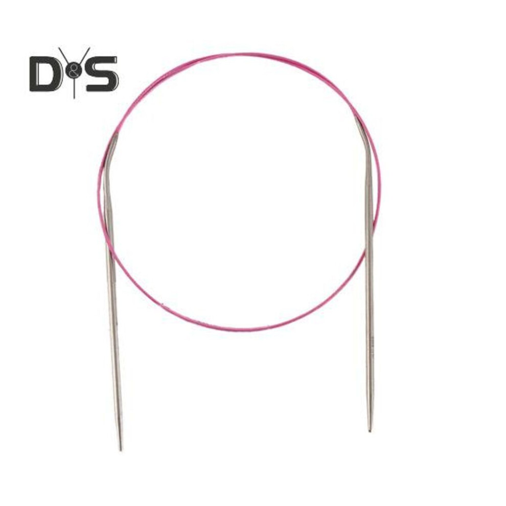 (as the picture, 3.5mm) Knitting Needles with Elastic Rope Circular Needle with MM US Sizes Round Stainless Steel Needles for DIY Knitting Handmade Projects